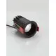 Spot fix LED Nova Luce Feller, 15W, 2700K, D66 mm, negru, incastrat