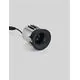 Spot fix LED Nova Luce Sanco, 10W, 3000K, 712 lm, D60 mm, negru, incastrat
