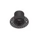 Spot fix LED Nova Luce Uho, 3W, 3000K, D68, unghi 15°,  negru, incastrat