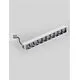 Spot fix LED Nova Luce Area, 20W, 3000K, L280 mm, alb, incastrat