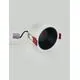 Spot fix LED Nova Luce Helio, 14W, 3000K, D85 mm, alb-negru, incastrat