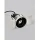Spot mobil LED Nova Luce Otium, 7W, 3000K, H84 mm, negru, semi-incastrat