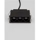 Spot fix LED Nova Luce Stealth, 5W, 3000K, L64 mm, negru, incastrat