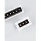 Spot fix LED Nova Luce Stealth, 5W, 3000K, L84 mm, alb-negru, Trimless, incastrat