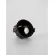 Spot mobil LED Nova Luce Pulse, 10W, 3000K, D92 mm, negru, semi-incastrat