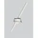 Spot mobil LED Nova Luce Hue, 3W, 3000K, D60 mm, H250 mm, alb, semi-incastrat