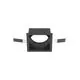 Inel spot fix LED Nova Luce Homer, patrat, negru