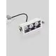 Spot fix LED Nova Luce Area, 6W, 3000K, L92 mm, alb, incastrat