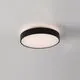 Plafoniera LED ACB Roma, 40W+5W, 2700-3000K, D400 mm, negru, switch, dimabil Triac