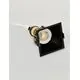 Spot fix Nova Luce Spezia, 1xGU10, 75x75 mm, negru, incastrat