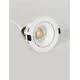 Spot mobil Nova Luce Spezia, 1xGU10, D92 mm, alb, incastrat