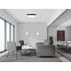Plafoniera LED ACB Oporto, 40W+5W, 2700-3000K, L400 mm, alb, switch, dimabil Triac