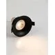 Spot fix Nova Luce Crib, 1xGU10, D90 mm, negru, incastrat