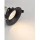 Spot fix Nova Luce Texture, 1xGU10, D90 mm, negru, incastrat