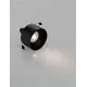 Spot fix Nova Luce Quad, 1xGU10, D85 mm, negru, incastrat