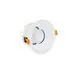 Spot fix LED Nova Luce Oblio, 40W, 3000K, D155 mm, unghi 40°, alb, incastrat