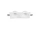 Spot fix Nova Luce Gol, 2xGU10, 24x12 cm, alb, incastrat, trimless