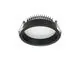 Spot fix LED Nova Luce Fati Micropristamic, 23W, 4000K, D176 mm, negru, incastrat