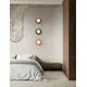Aplica Nova Luce Orbique, 1xG9 max. 5W, D16 cm, alb, caramel, IP44