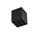 Spot fix LED Nova Luce Largo, 10W, 3000K, 68x68 mm, H80 mm, negru