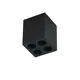 Spot fix LED Nova Luce Largo, 6W, 3000K, 49x49 mm, H60 mm, negru