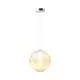 Pendul LED Maytoni Bruma, 15W, 2700K, D30 cm, Hmax 335 cm, crom, dimabil