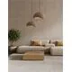 Pendul Nova Luce Natural Aere, 1xE27, L400, maro
