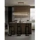 Pendul LED Nova Luce Velar, 56W, 3000K, 1161 lumeni, L1280 mm, Hmax 1200 mm, alama, dimabil Triac, sticla handmade