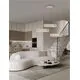Pendul LED Nova Luce Arietta, 129W, 3000K, 9030 lumeni, D1160 mm, Hmax 2100 mm, nichel, dimabil Triac
