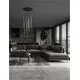Pendul LED Nova Luce Gratta, 48W, 3200K, 1920 lumeni, D500 mm, Hmax 1600 mm, negru, dimabil Triac