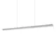 Pendul LED Ideal Lux Dorica, 35W, 3000K, 2100 lumeni, L1400 mm, Hmax 2185 mm, alb, dimabil Dali Push