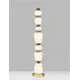 Lampadar LED Nova Luce Palo, 33W, 3000K, 1980 lumeni, H1350 mm, auriu, albastru, gri, maro,  dimabil switch