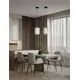 Pendul LED Nova Luce Nol, 11W, 3000K, 715 lumeni, D220 mm, Hmax 1800 mm, alama, dimabil Triac