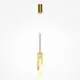 Pendul LED Maytoni Maris, 6W, 2700K, 220 lumeni, D82  mm, Hmax 2743 mm, auriu