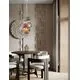Pendul Nova Luce Meline, 6xE14 max. 5W, D330 mm, Hmax 3150 mm, albastru, verde, roz, violet, galben, mocha