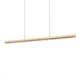 Pendul LED Ideal Lux Dorica, 35W, 3000K, 1470 lumeni, L1400 mm, Hmax 2185 mm, cupru, negru, dimabil Dali Push