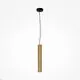 Pendul LED Maytoni Basic Texture, 5W, 3000K, 439 lumeni, D60 mm, Hmax 3425 mm, maro, negru