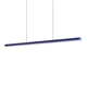 Pendul LED Ideal Lux Dorica, 35W, 3000K, 1120 lumeni, L1400 mm, Hmax 2185 mm, albastru, negru, dimabil Dali Push