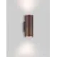 Aplica Nova Luce Nodus, 2xGU10 max. 10W, maro antic, IP54