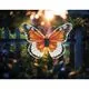 Aplica gradina fluture Globo Solar LED 0,06W, 350x245 mm, IP44