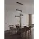 Pendul LED Nova Luce Crista, 84W, 3500K, 4175 lumeni, L1000 mm, Hmax 1500 mm, negru, dimabil Triac