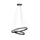 Pendul LED Azzardo Azalea, 41W, 3000K, D400/620 mm, Hmax 1500 mm, negru, dimabil 3-step