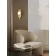 Aplica LED Nova Luce Malory, 5W, 3000K, H325 mm, alb, auriu
