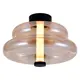 Aplica / plafoniera LED ACB Sira, 14.5W, 2700K, 1315 lumeni, D350 mm, chihlimbar, negru