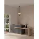 Pendul LED Nova Luce Anafi, 8W, 3000K, 395 lumeni, D220 mm, Hmax 2100 mm, alb, negru, IP20