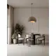 Pendul Nova Luce Natural Aere, 1xE27 max. 12W, L600, Hmax 2500 mm, maro, IP20