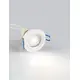 Spot fix Nova Luce Hap, 1xGU10 max. 10W, D70 mm, alb, incastrat, IP20