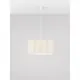 Pendul Nova Luce Alve, 1xE27 max. 12W, L455 mm, Hmax 2000 mm, alb, IP20