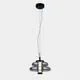 Pendul LED ACB Sira, 9.5W, 2700K, 855 lumeni, D250 mm, Hmax 3000 mm, fumuriu, negru
