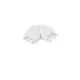 Element de conectare tip L sina slim magnetica Shallow Nova Luce, alb